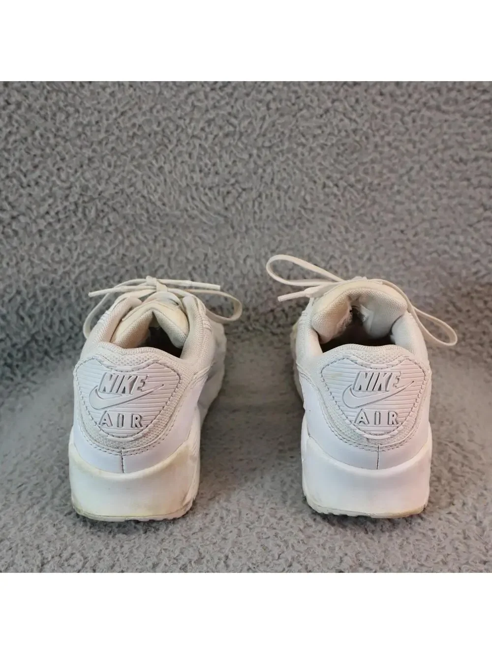 Nike Air Max 90 Women Shoes US 6.5 Triple White EUR 37.5